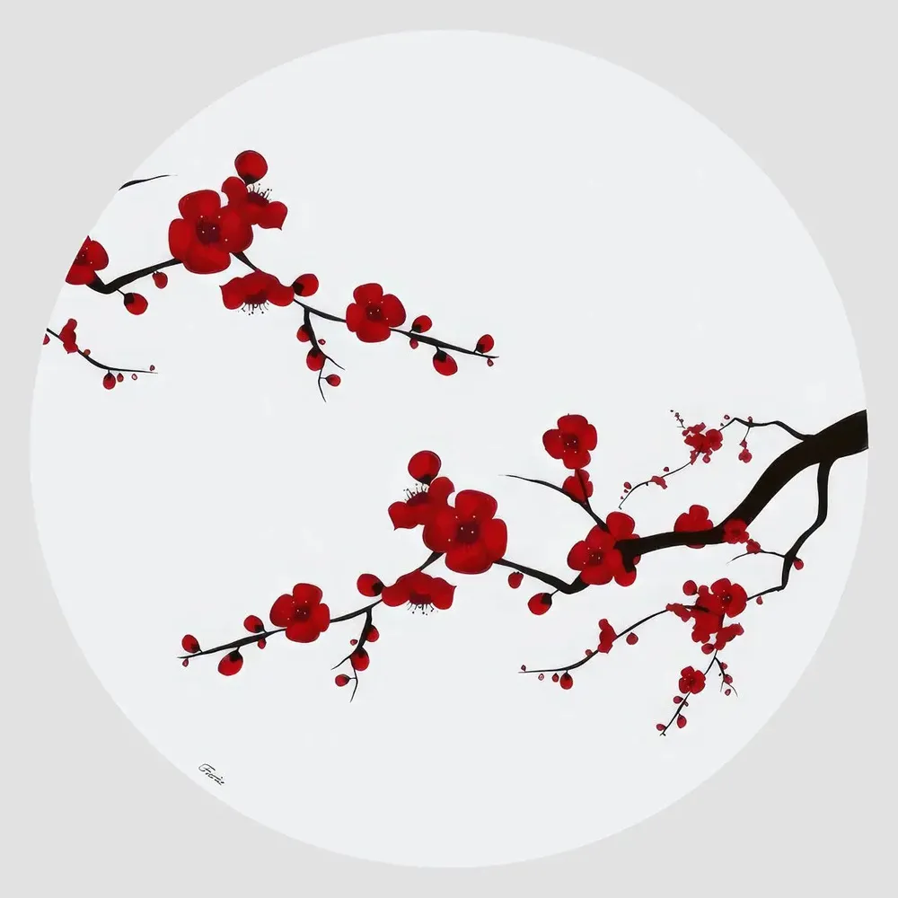 Table mat - Bottle coaster - Giafiori Sottobottiglia Rotondo - #04 - ILARIA.I