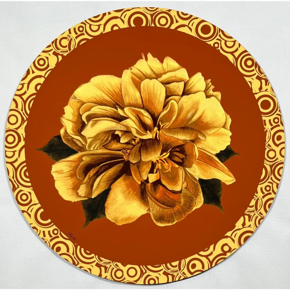 Sets de table - Sets de table - Peonie Sottopiatto Rotondo - #01 - ILARIA.I