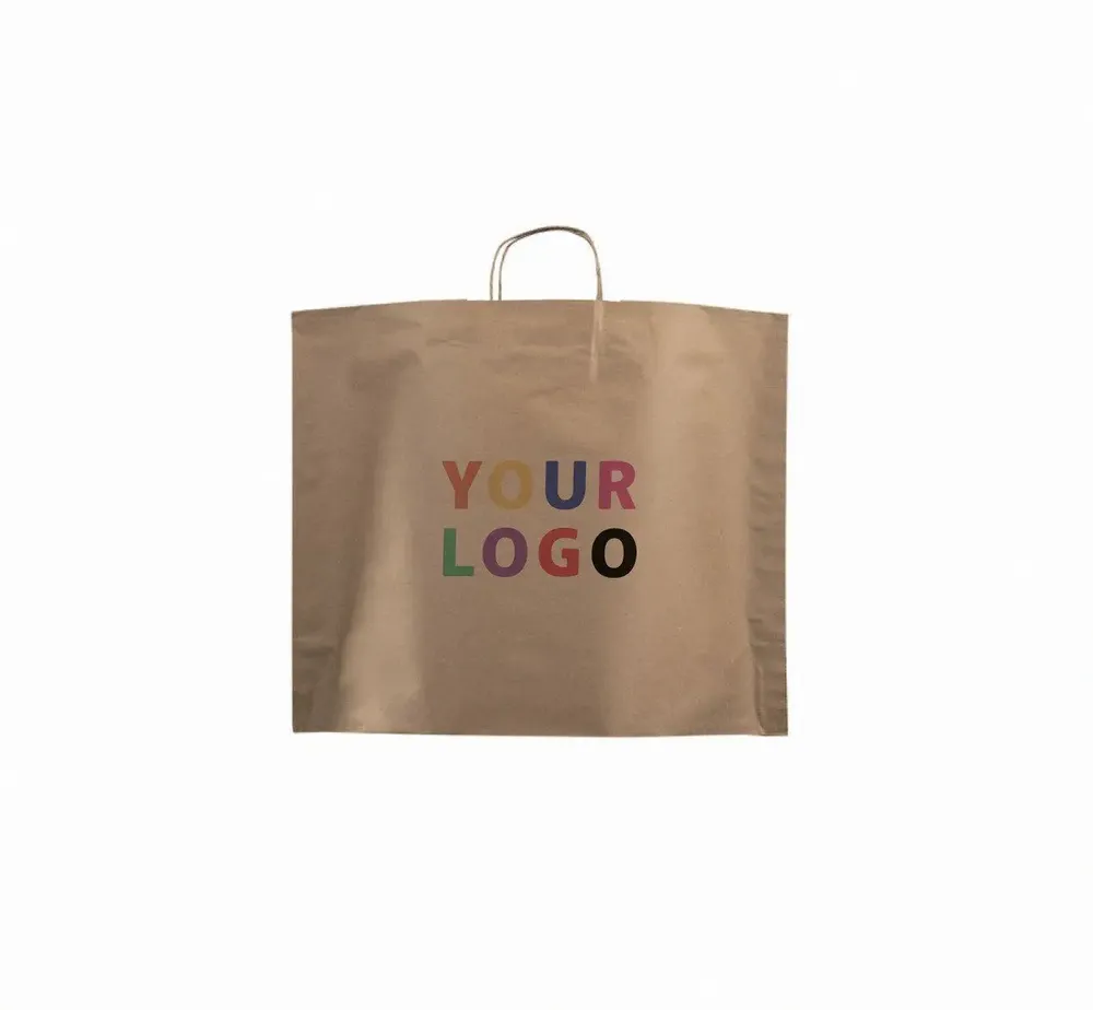 Bags and backpacks - Paper boat bags - Kraft M (45x14x35cm) - Printing: Single-sided color(s) - CHRONOPACK