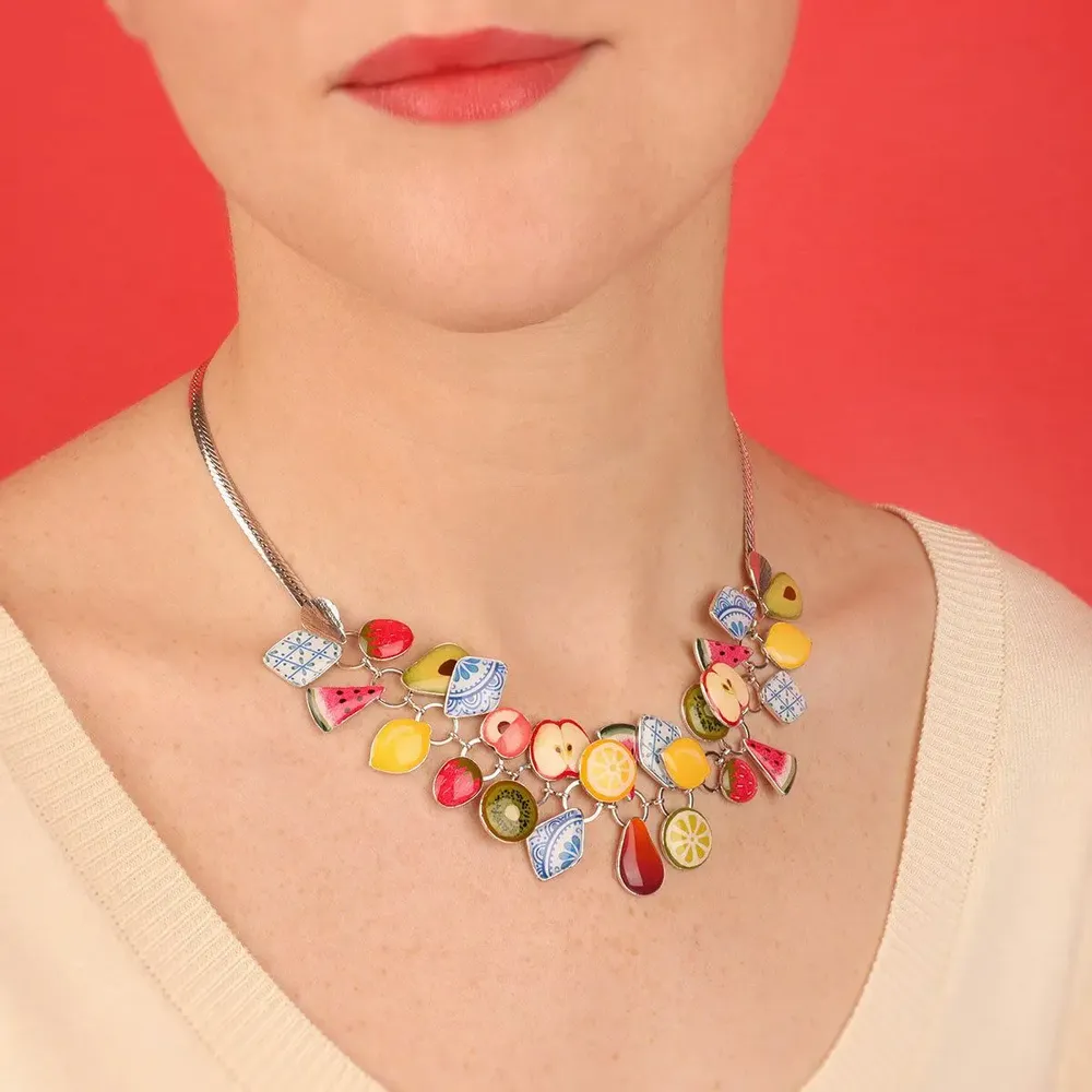 Jewelry - PRETTY PRETTY SILVER MULTI COLOR NECKLACE - ILARIA.I