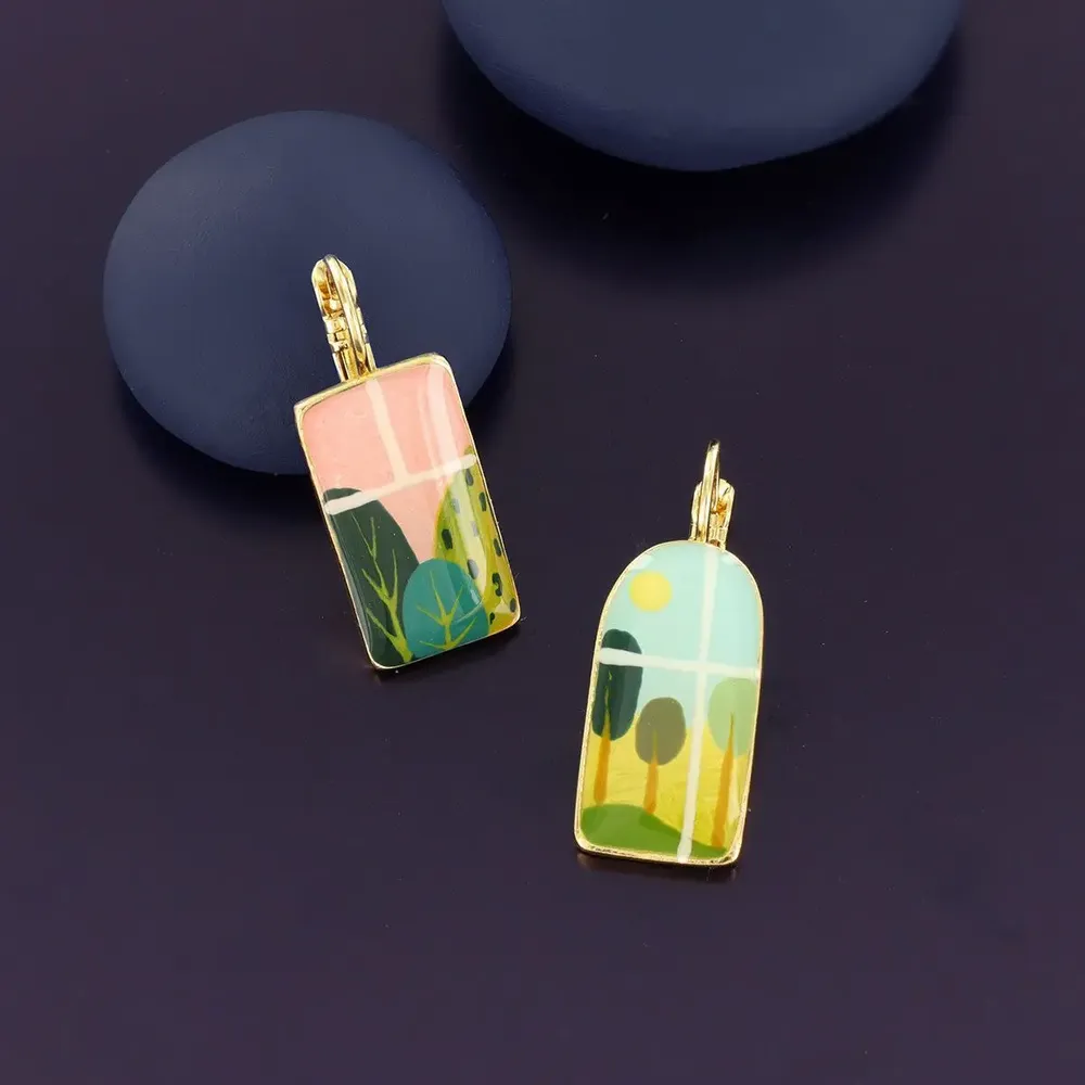 Jewelry - CURIOUS SLEEPERS GOLD MULTI COLOR - ILARIA.I