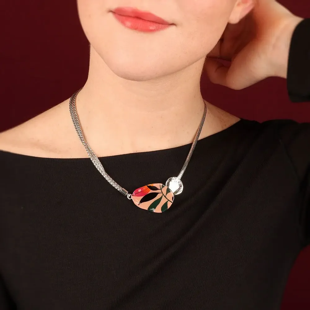 Jewelry - AMAZON NECKLACE SILVER MULTI COLOR - ILARIA.I