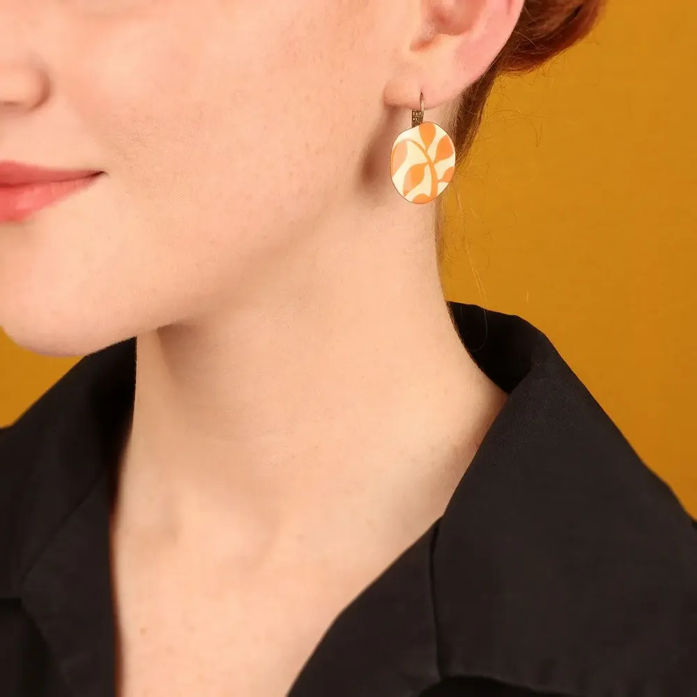 Bijoux - DORMEUSES KALY COULEUR BRONZE ROSE - ILARIA.I