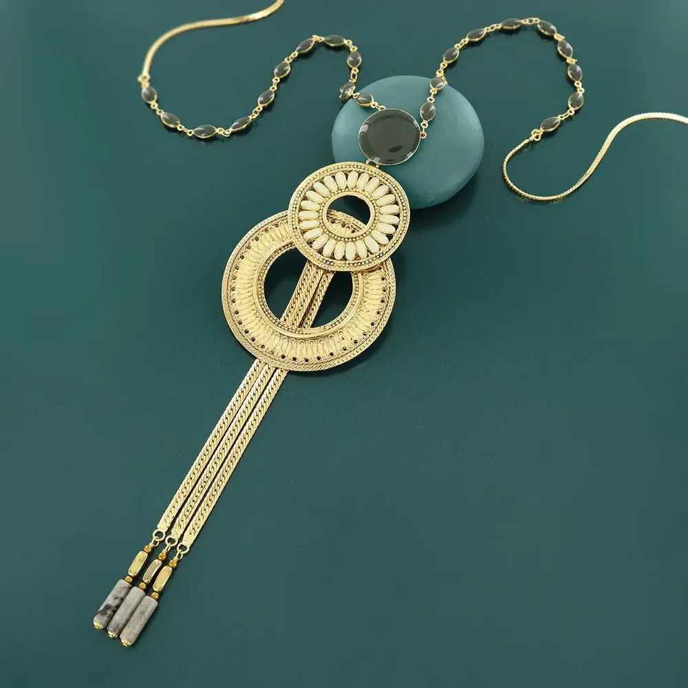 Jewelry - SOLEDAD NECKLACE GOLD GREEN - ILARIA.I