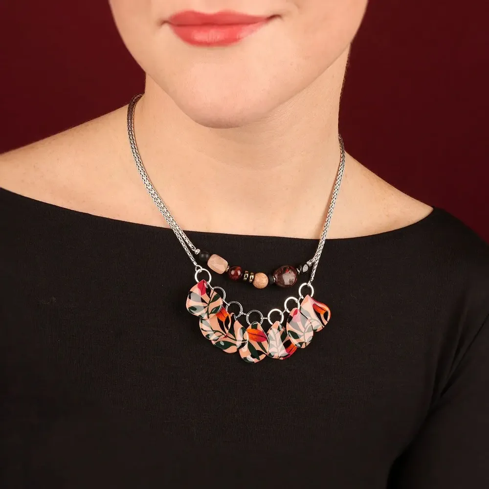 Jewelry - AMAZON NECKLACE SILVER MULTI COLOR - ILARIA.I