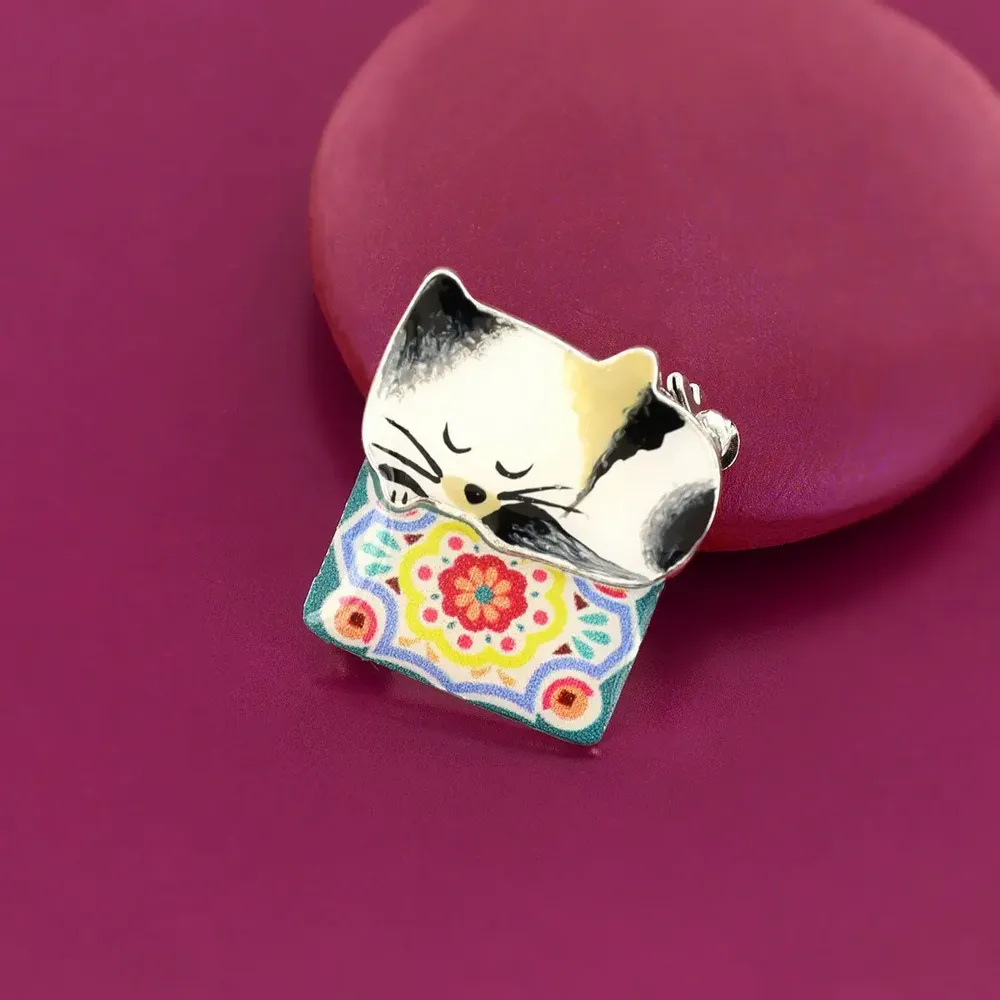 Bijoux - BROCHE CHANAPE COULEUR ARGENT MULTI - ILARIA.I