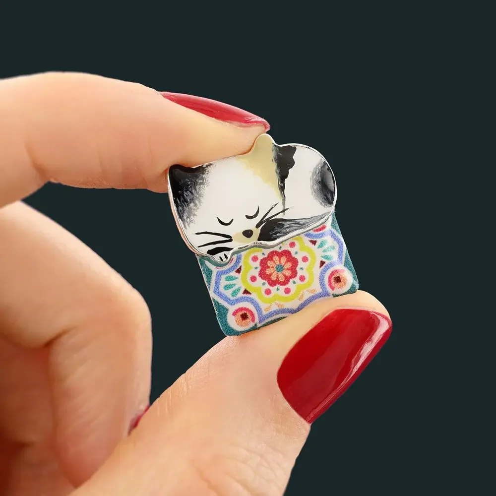 Bijoux - BROCHE CHANAPE COULEUR ARGENT MULTI - ILARIA.I