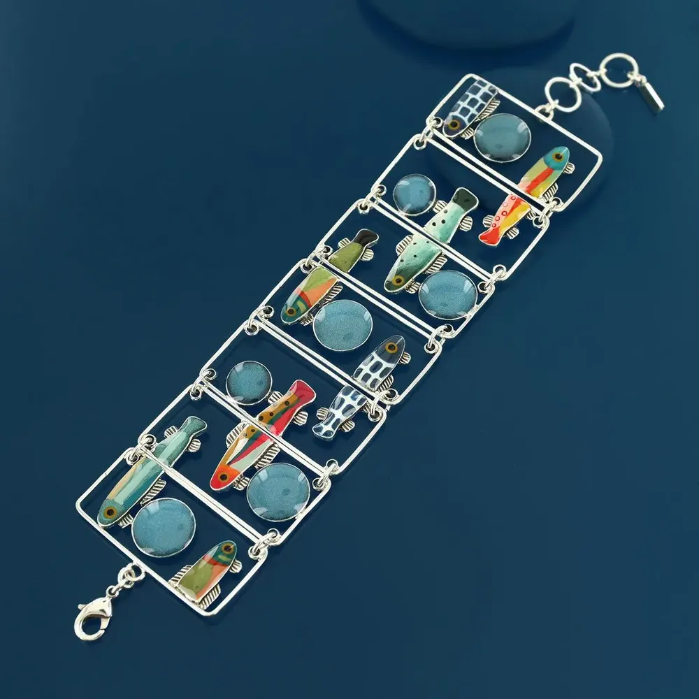 Jewelry - BLUE SILVER MULTI COLOR BRACELET - ILARIA.I