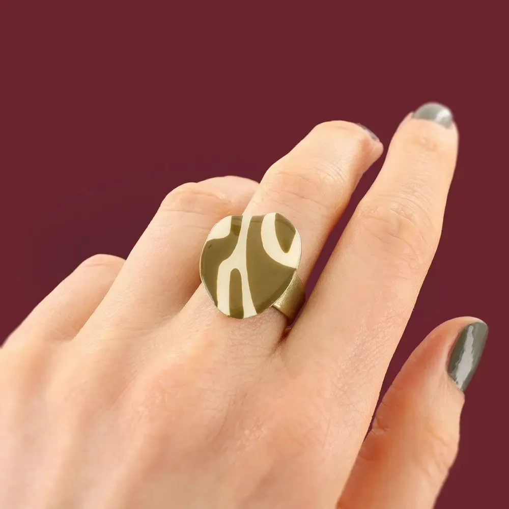Jewelry - KALY RING, BRONZE GREEN COLOUR - ILARIA.I