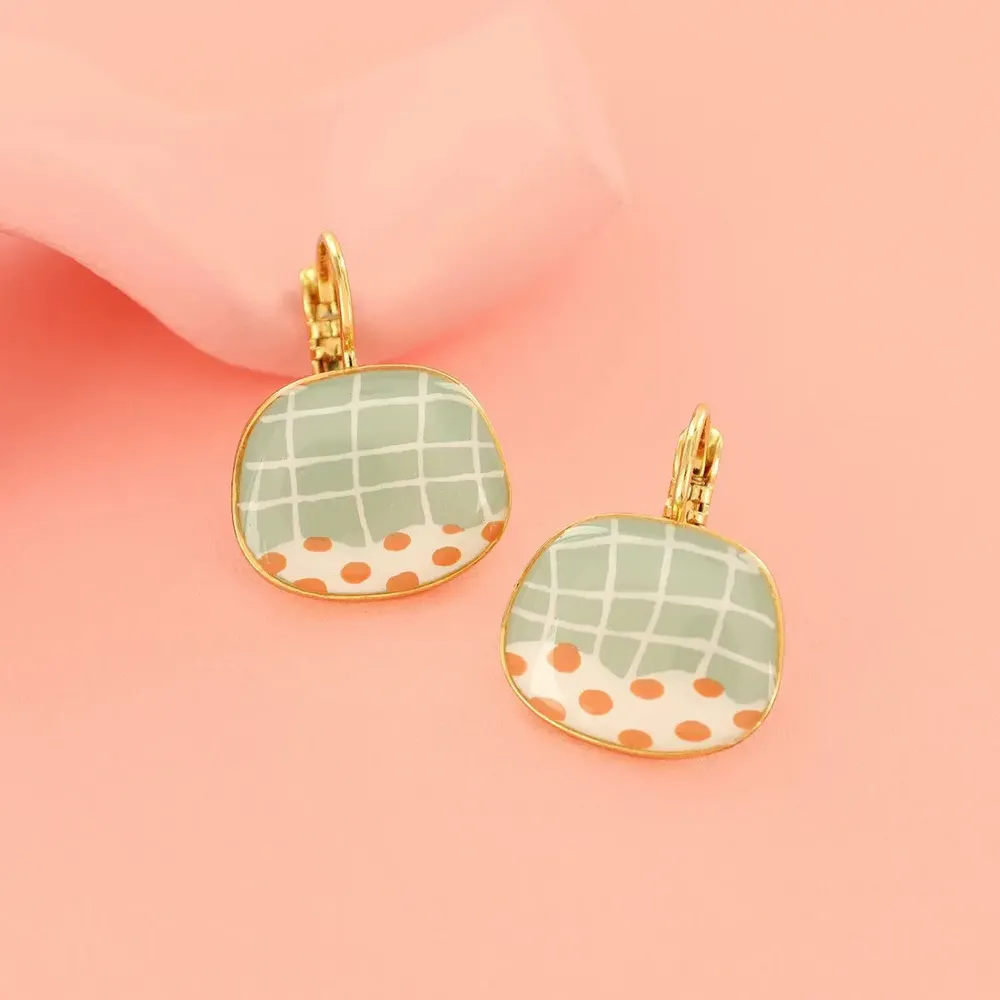 Jewelry - GOLD AND BLUE FEATHER SLEEPERS - ILARIA.I