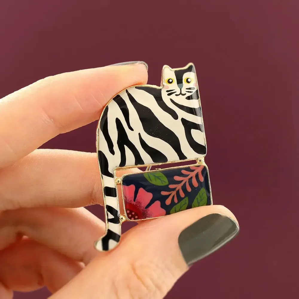 Jewelry - ALFRED BROOCH GOLD MULTI COLOR - ILARIA.I