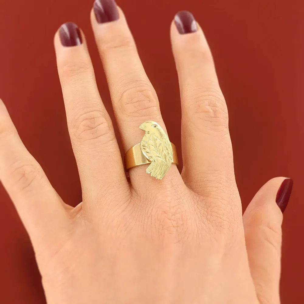 Bijoux - BAGUE SWAHILI COULEUR DORE DORE - ILARIA.I