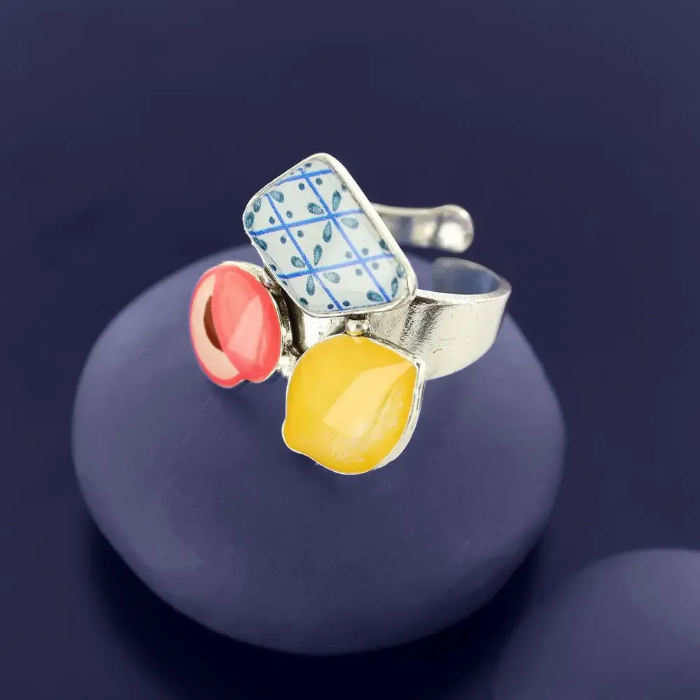 Bijoux - BAGUE JOLIE JOLIE COULEUR ARGENT MULTI - ILARIA.I