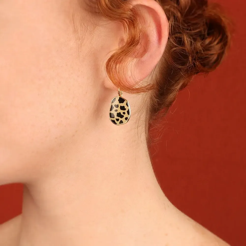 Bijoux - DORMEUSES SWAHILI COULEUR DORE MULTI - ILARIA.I