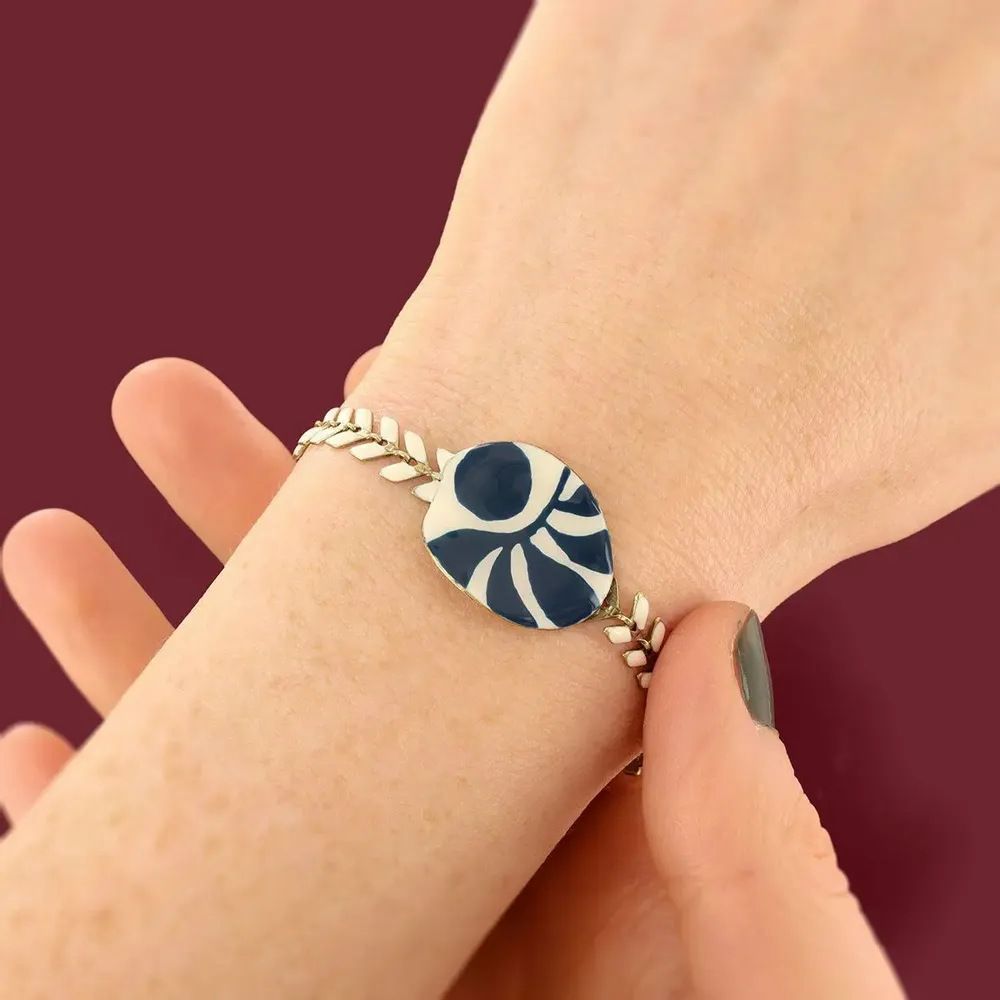 Jewelry - KALY BRACELET, BRONZE BLUE COLOUR - ILARIA.I