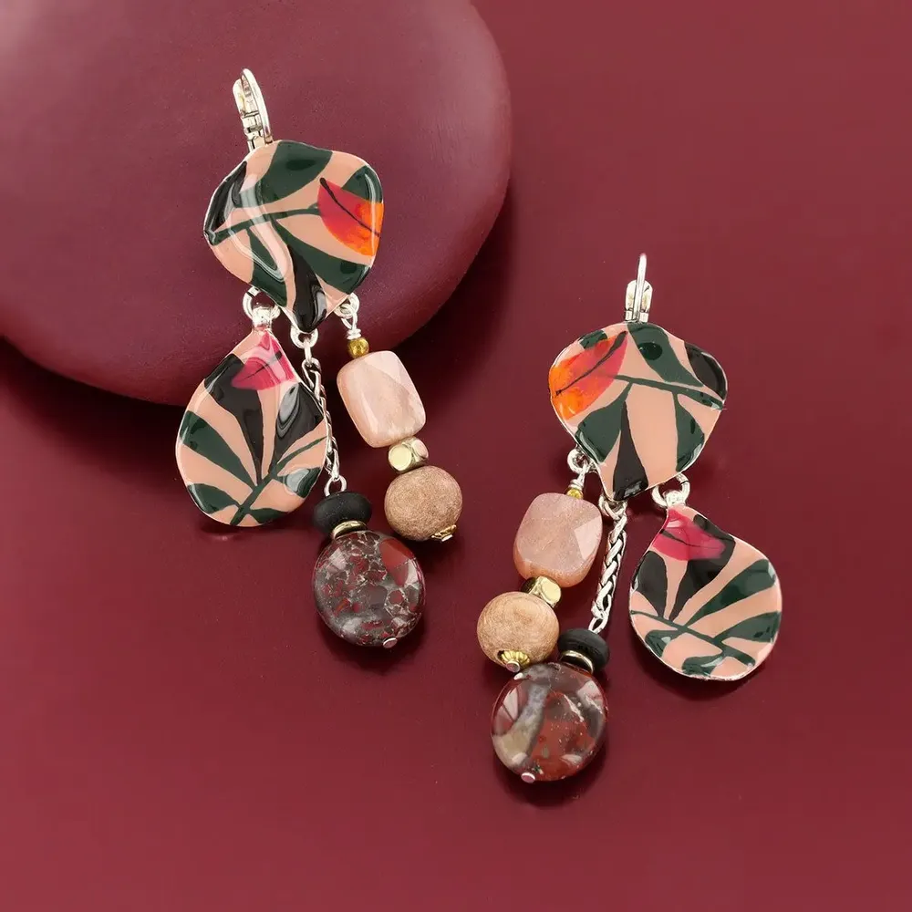 Jewelry - AMAZON SLEEPERS, SILVER & PINK - ILARIA.I