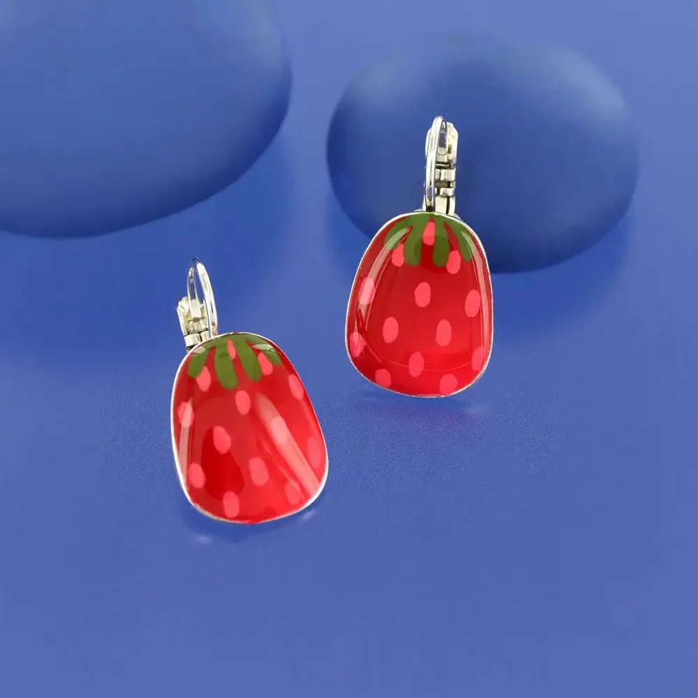 Jewelry - DELICE SLEEPERS SILVER RED - ILARIA.I