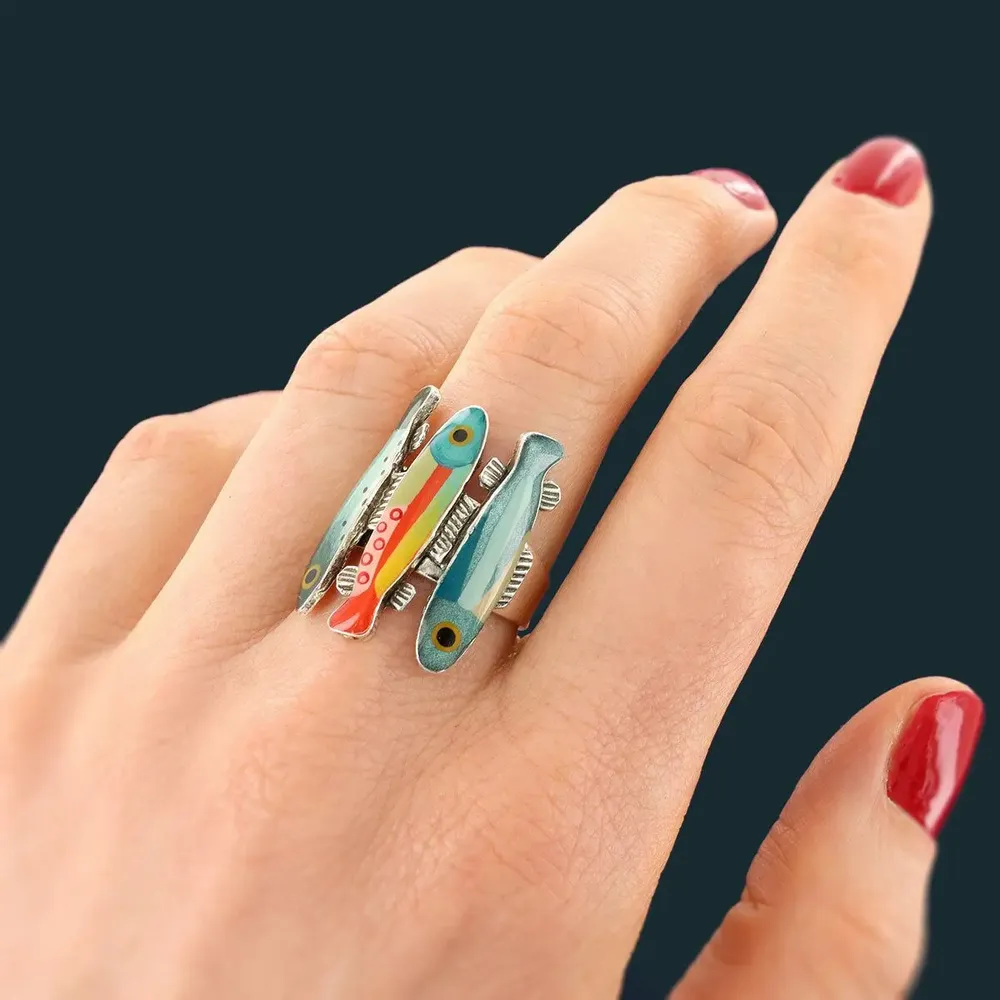 Jewelry - BLUE RING, SILVER MULTI COLOR - ILARIA.I