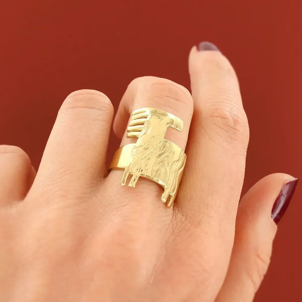 Bijoux - BAGUE SWAHILI COULEUR DORE DORE - ILARIA.I