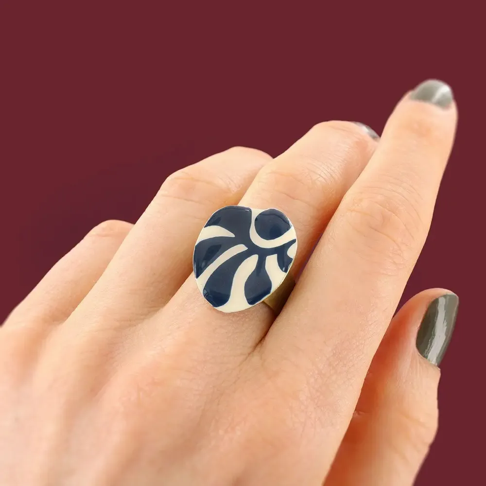 Jewelry - KALY RING, BRONZE BLUE COLOUR - ILARIA.I