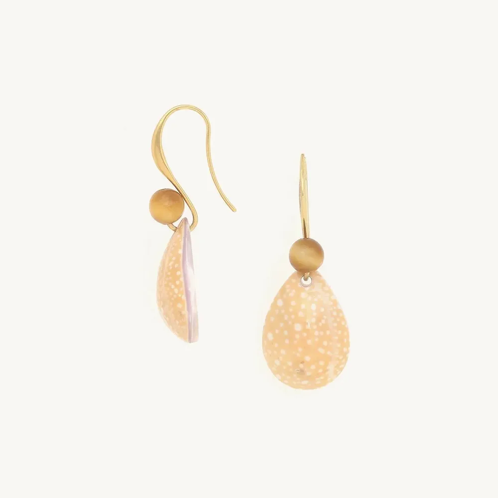 Bijoux - Boucles d'oreilles crochet petit caurie - Alegria Beach - ILARIA.I