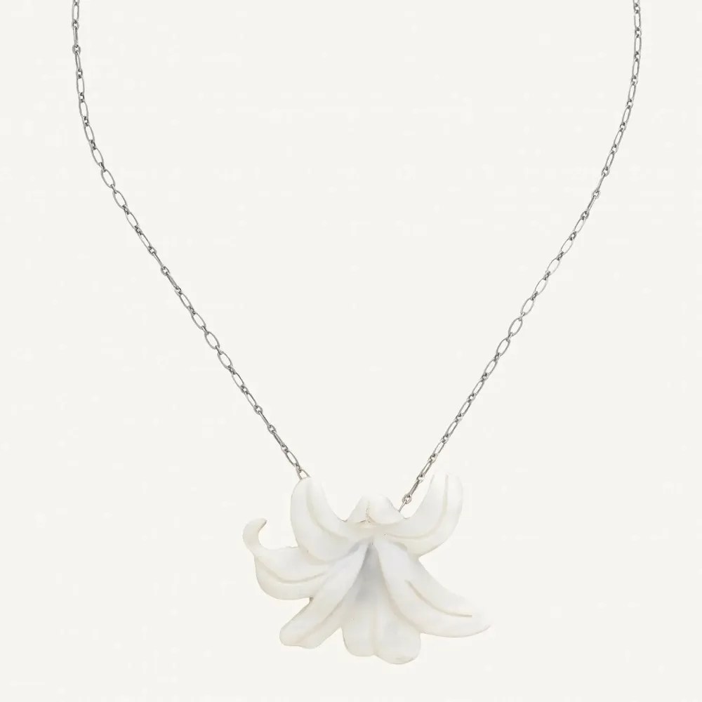 Jewelry - Flower pendant necklace - Lis Blanc - ILARIA.I