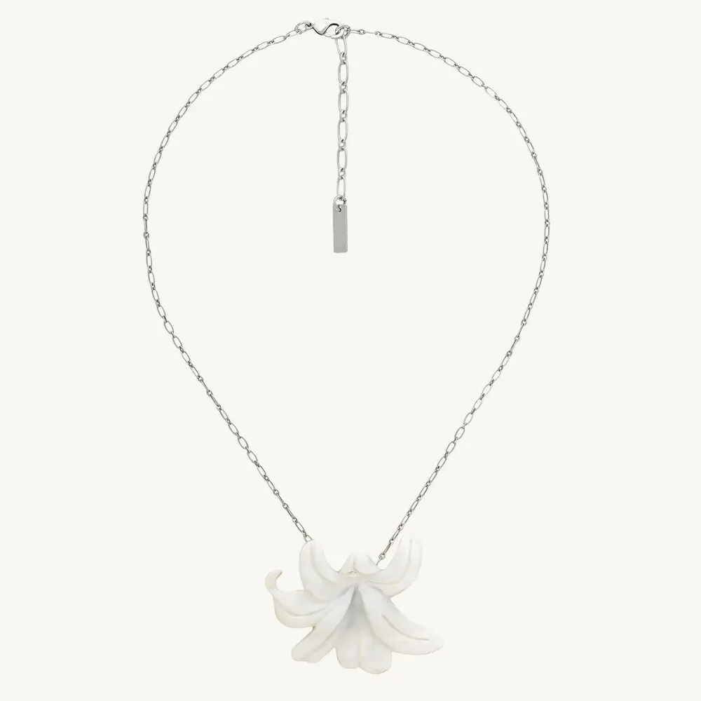 Jewelry - Flower pendant necklace - Lis Blanc - ILARIA.I