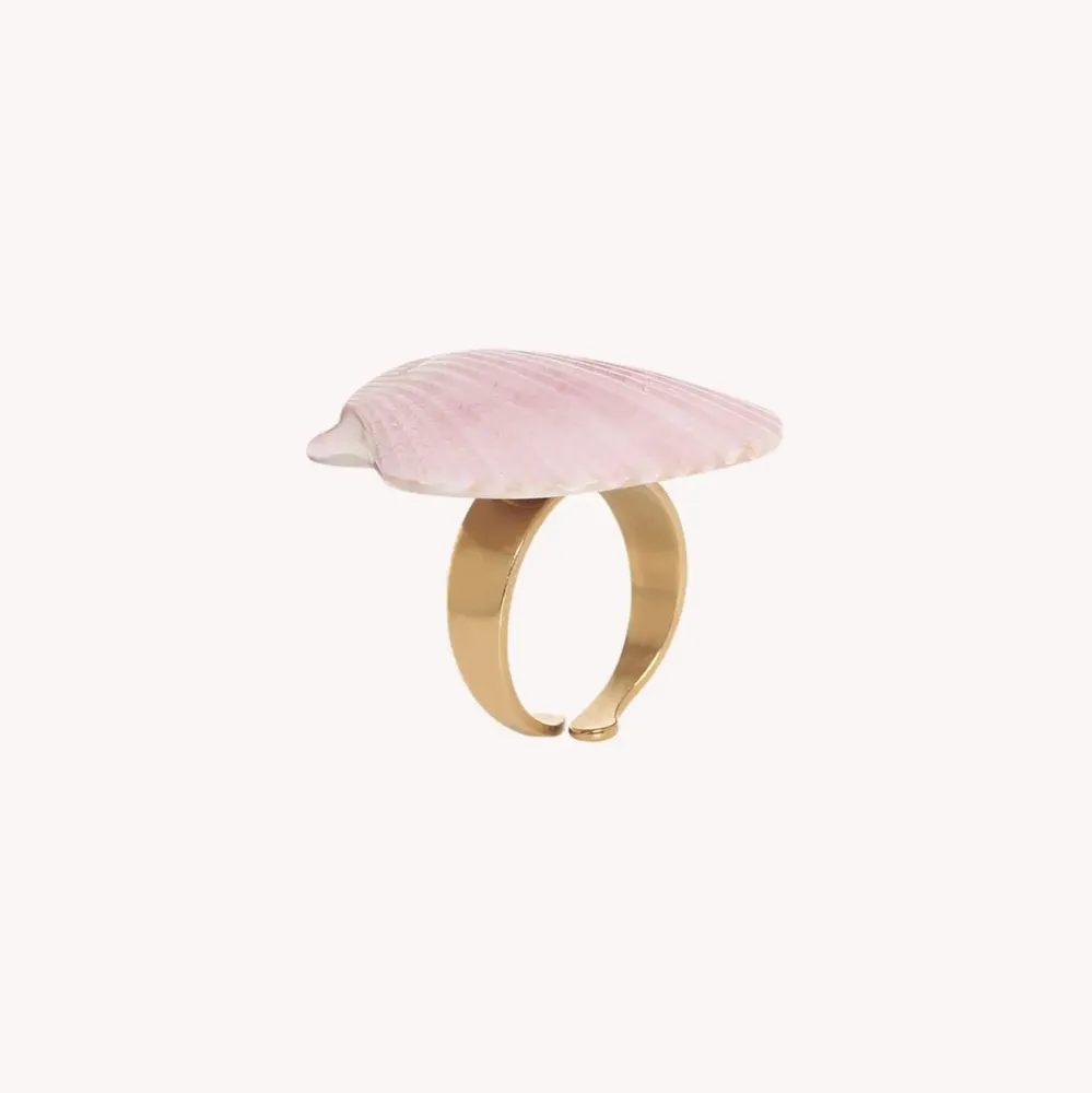 Bijoux - Bague ajustable coquillage rose - Spiaggia Rosa - ILARIA.I