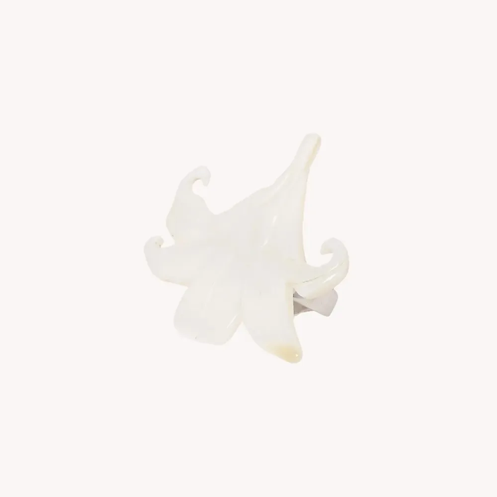 Jewelry - Adjustable flower & stem ring - Lis Blanc - ILARIA.I