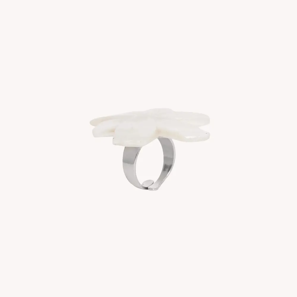Jewelry - Adjustable flower ring - Lis Blanc - ILARIA.I