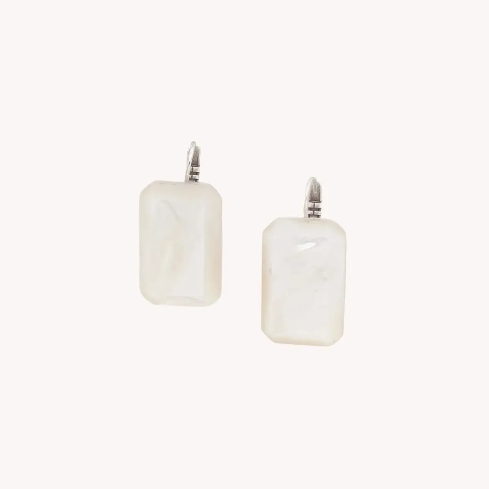 Jewelry - Faceted MOP french earrings - Milos - ILARIA.I