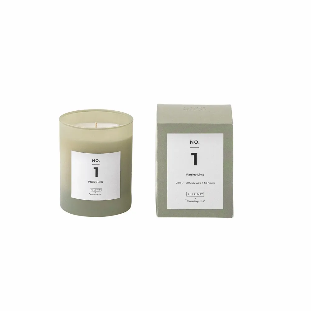Partitions - NO.1-Parsley Lime Scent Candle, Green, Natural Wax - ILARIA 2.0