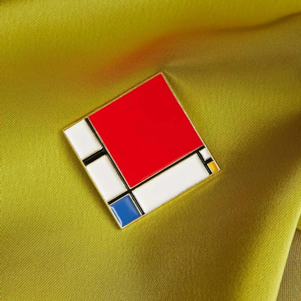 Fresques décoratives - Pin Composition with Red, Blue, and Yellow - Piet Mondrian, 1930 - ILARIA.I