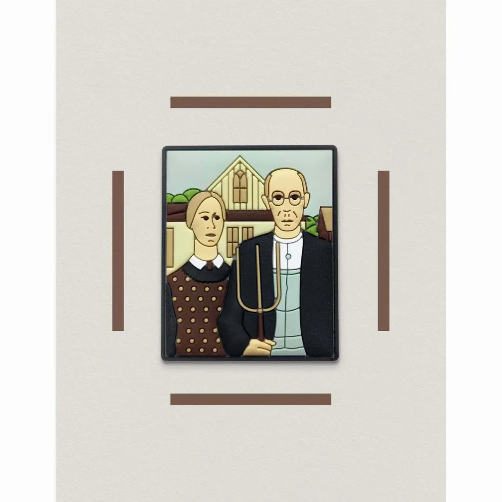 Fresques décoratives - PVC Magnet American Gothic - Grant Wood, 1930 - ILARIA.I