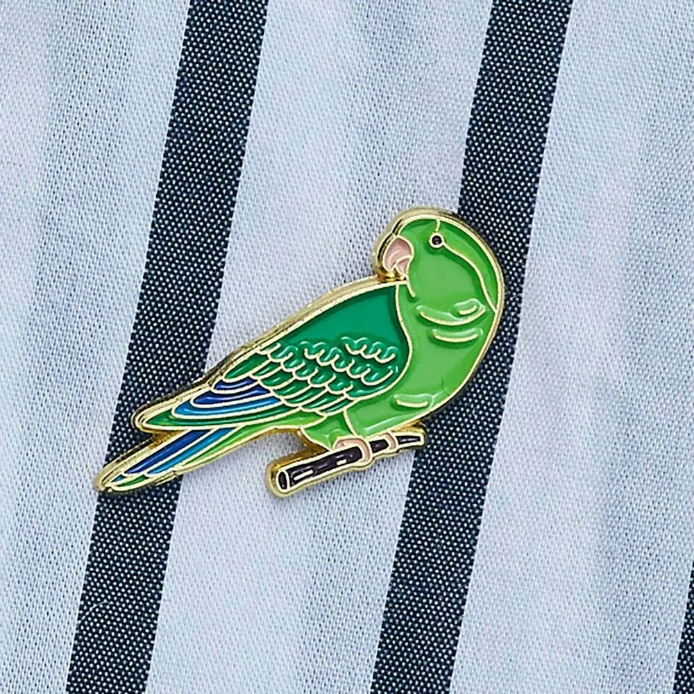 Decorative frescoes - Pin Green Parrot - ILARIA.I