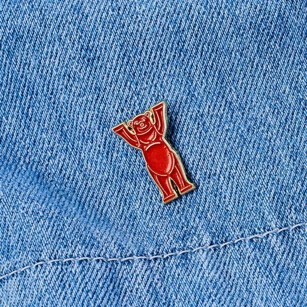 Decorative frescoes - Pin Bear Red - ILARIA.I