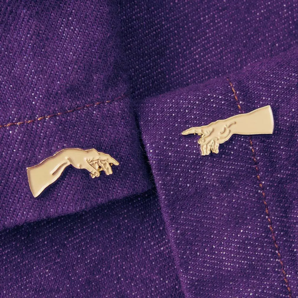 Decorative frescoes - Set of 2 Pins The Creation of Adam - Michelangelo, 1512 - ILARIA.I