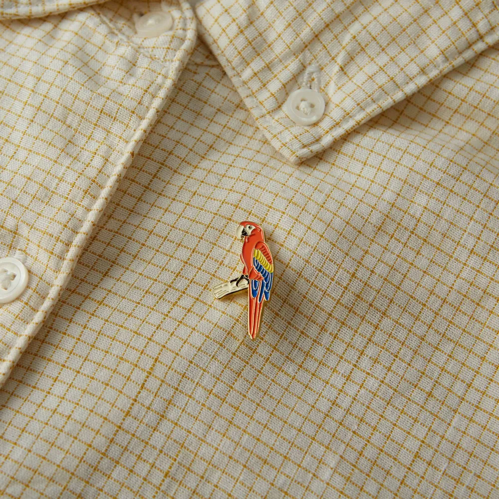 Decorative frescoes - Pin Macaw - ILARIA.I