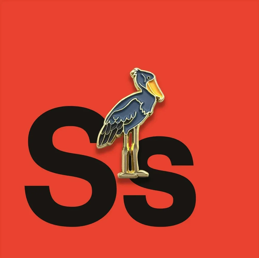 Decorative frescoes - Pin Shoebill - ILARIA.I