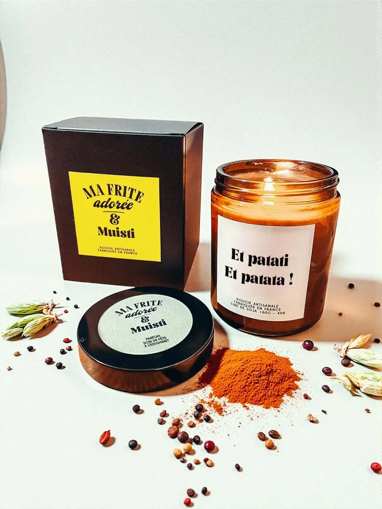 Objets de décoration - Bougie Muisti & Ma Frite Adorée - Et patati et patata – 160g - ILARIA.I