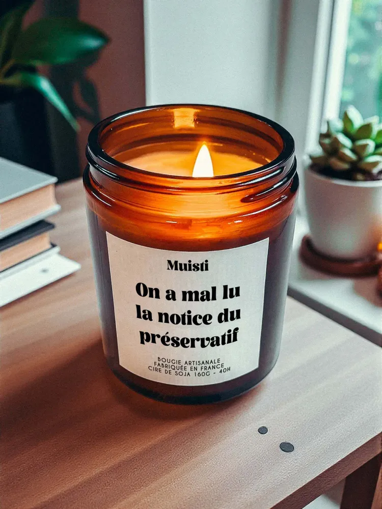 Decorative objects - Scented Candle - We misread the condom instructions - White Musk - 160g - ILARIA.I