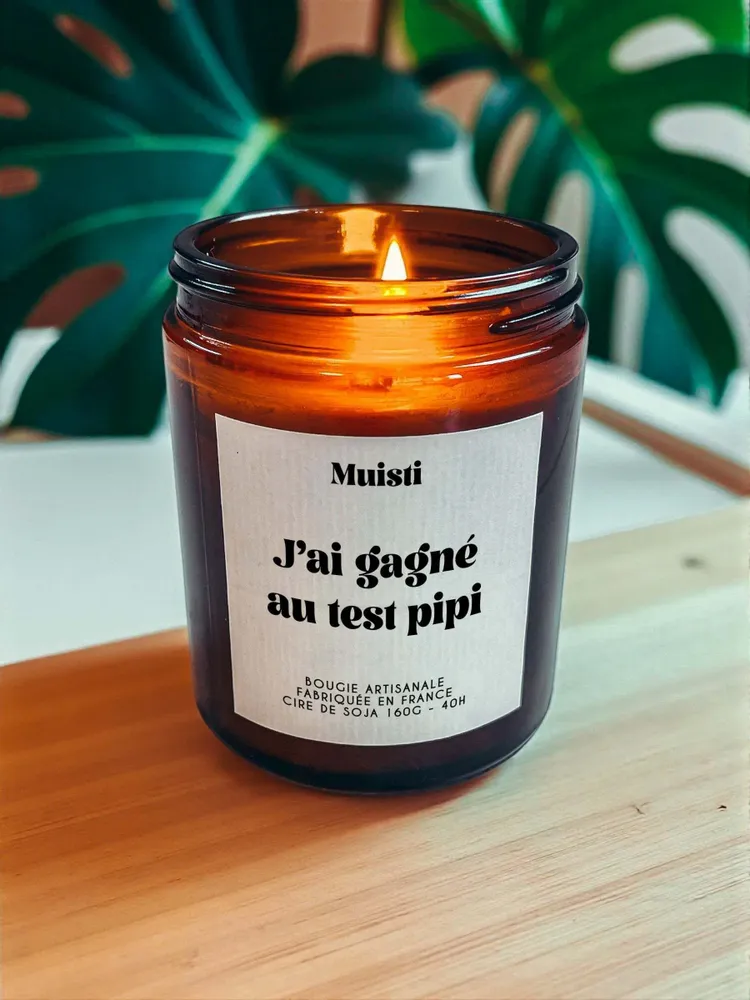Decorative objects - Scented Candle - I Won the Pee Test - White Musk - 160g - ILARIA.I
