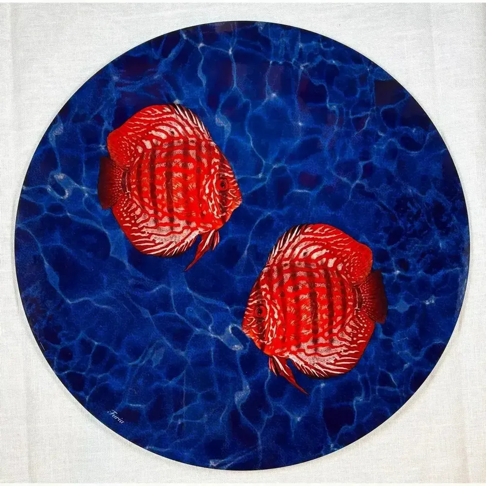 Placemats - placemats - pesci sottopiatto rotondo - #02 - ILARIA.I