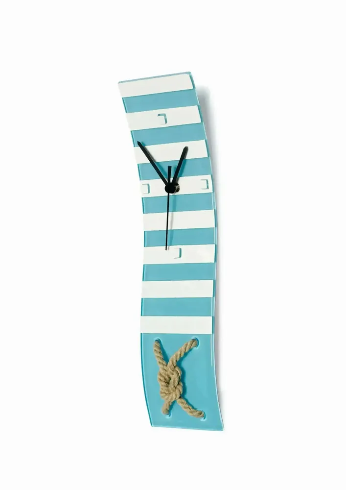 Horloges - Horloge murale bleu clair nautique 10x41 cm - ILARIA.I