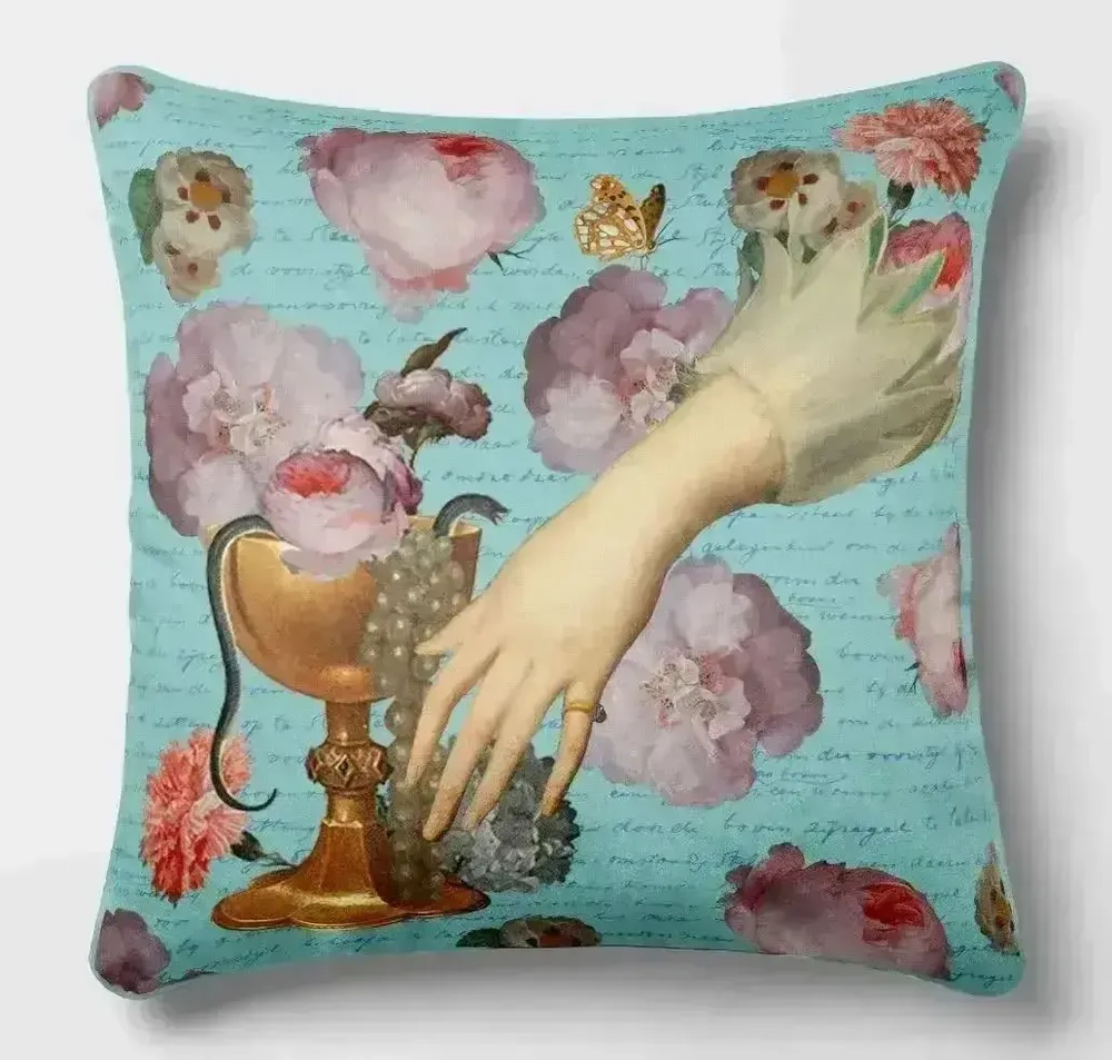 Linge - Rêves Baroques 5 - Housse Coussin Velours 45cm x 45cm - ILARIA.I