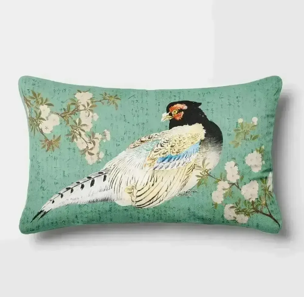 Linge - Splendeurs d'Edo 8 - Housse Coussin Velours 30cm x 50cm - ILARIA.I