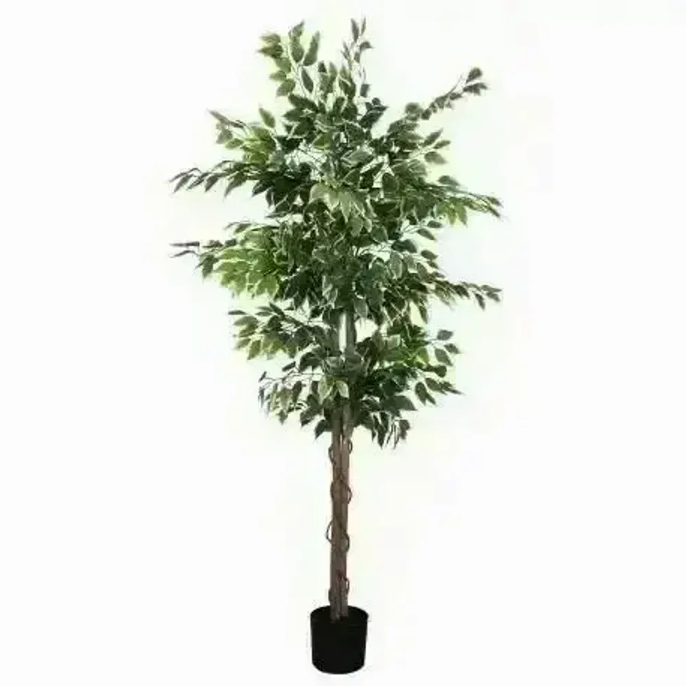 Décorations florales - Ficus artificiel en pot noir - ILARIA.I