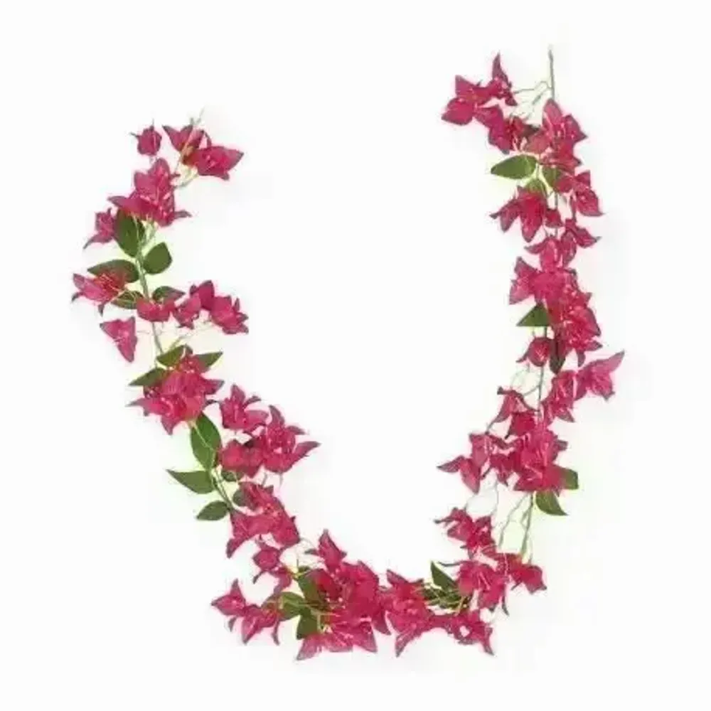 Décorations florales - Guirlande artificielle de bougainvillier – 114 fleurs – Rose - ILARIA.I