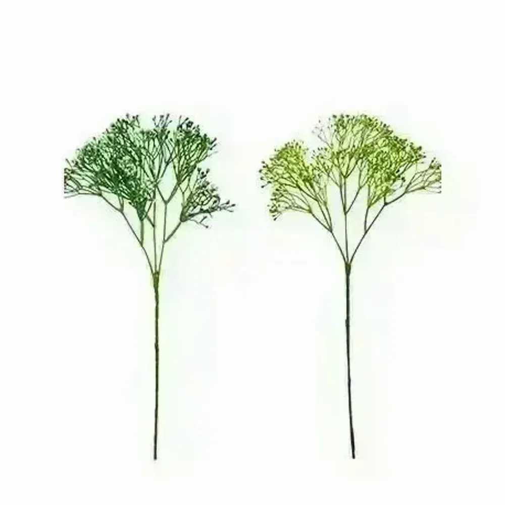 Décorations florales - Branche artificielle de gypso en grappe – 2 verts assortis - ILARIA.I