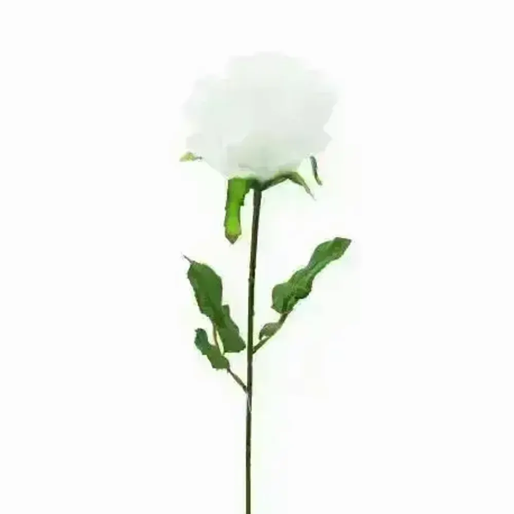 Floral decoration - Artificial rose stem – White - ILARIA.I